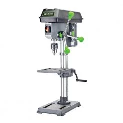 4.1-Amp 10 in. 5-Speed Drill Press with 5/8 in. Chuck, Work Light, and Table Rotatable 360° and Tiltable 45° by GENESIS