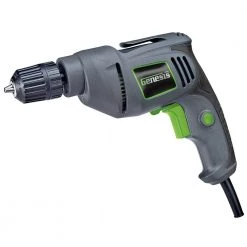 4.2 Amp Variable Speed Reversible Electric Drill with 3/8 in. Keyless Chuck, Rubberized Grip and Lock-On Button by GENESIS