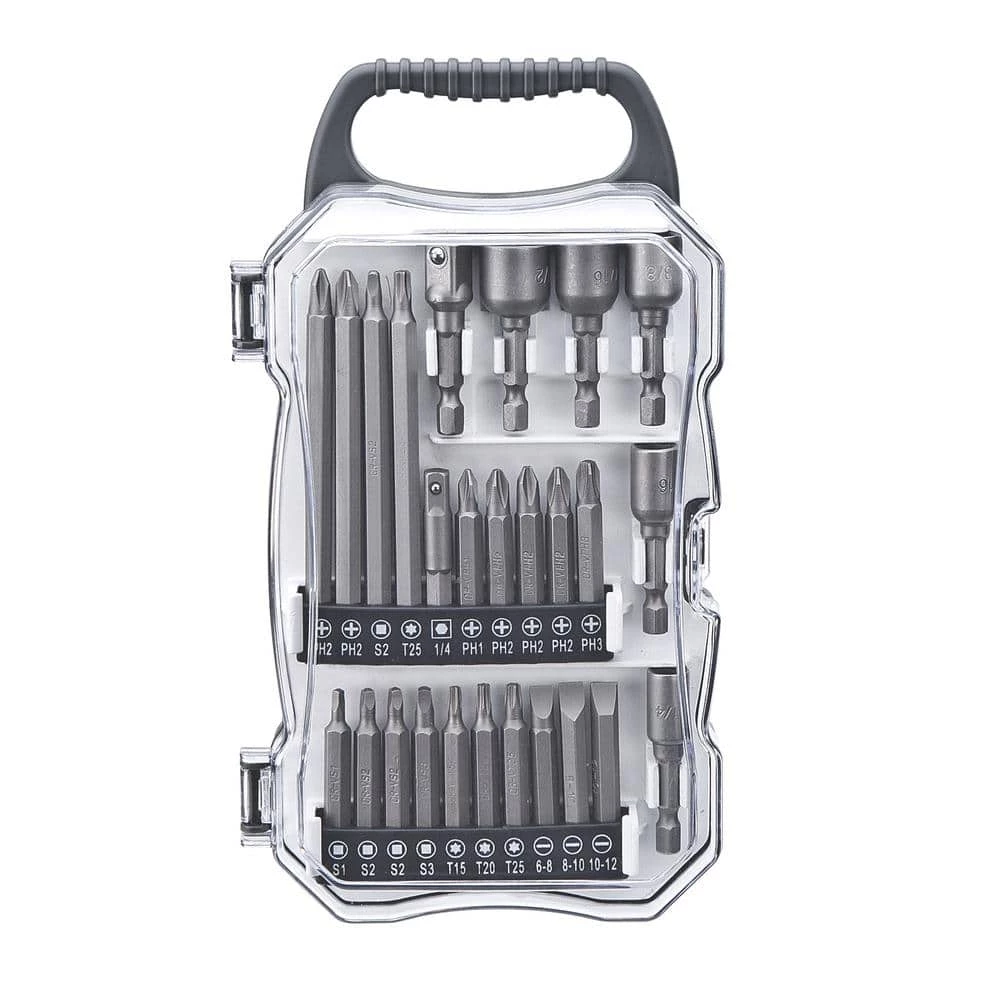 Universal Impact Driver Accessory Set with Durable Carrying Case (26-Piece) by GENESIS