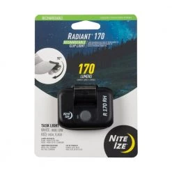 Radiant 170 Rechargeable Clip Light, Black by Nite Ize