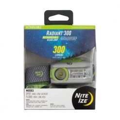 Radiant 300 Rechargeable Headlamp, Lime by Nite Ize