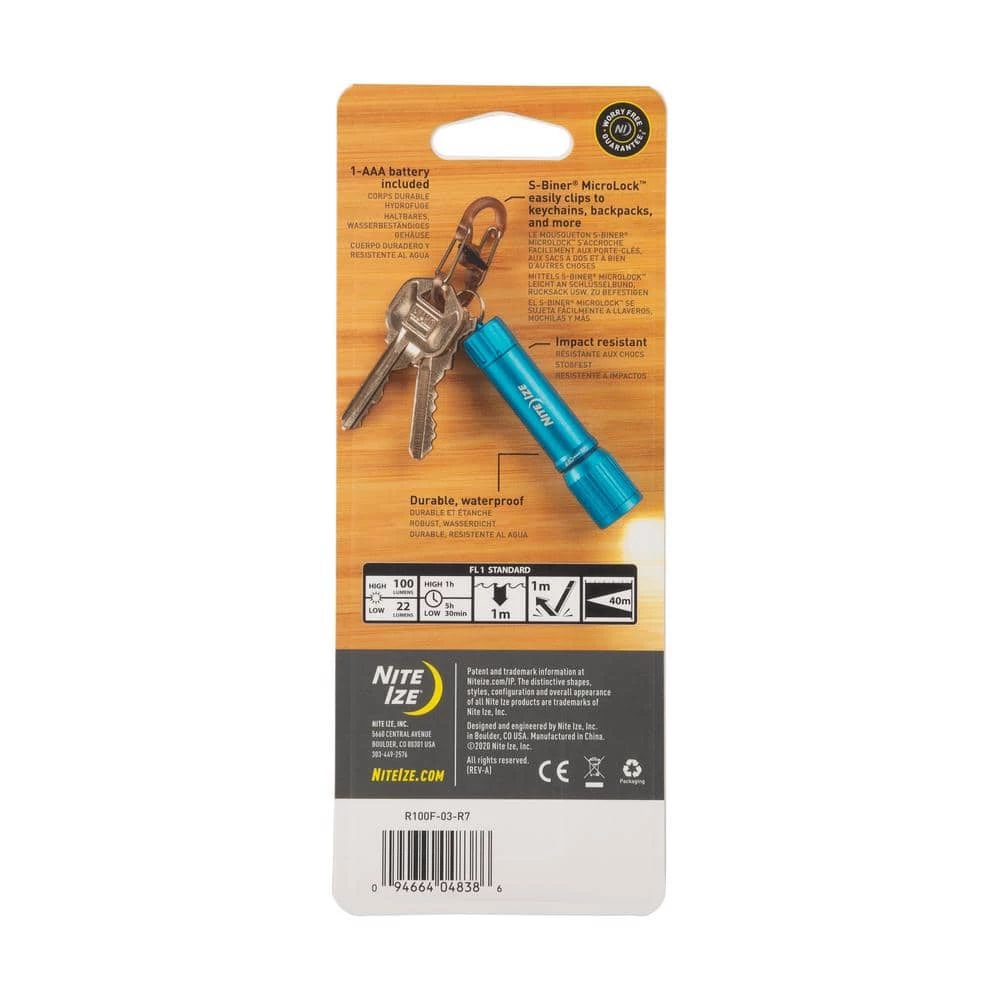 Radiant 100 Keychain Flashlight in Blue by Nite Ize - Image 7