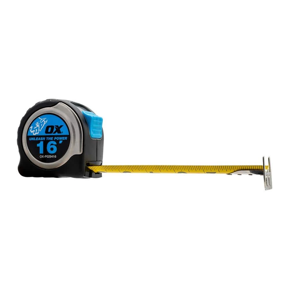 Pro SST 16 ft. Tape Measure - Standard Scale, Length: 16 ft./5 m, Width: 0.98 in. by OX TOOLS