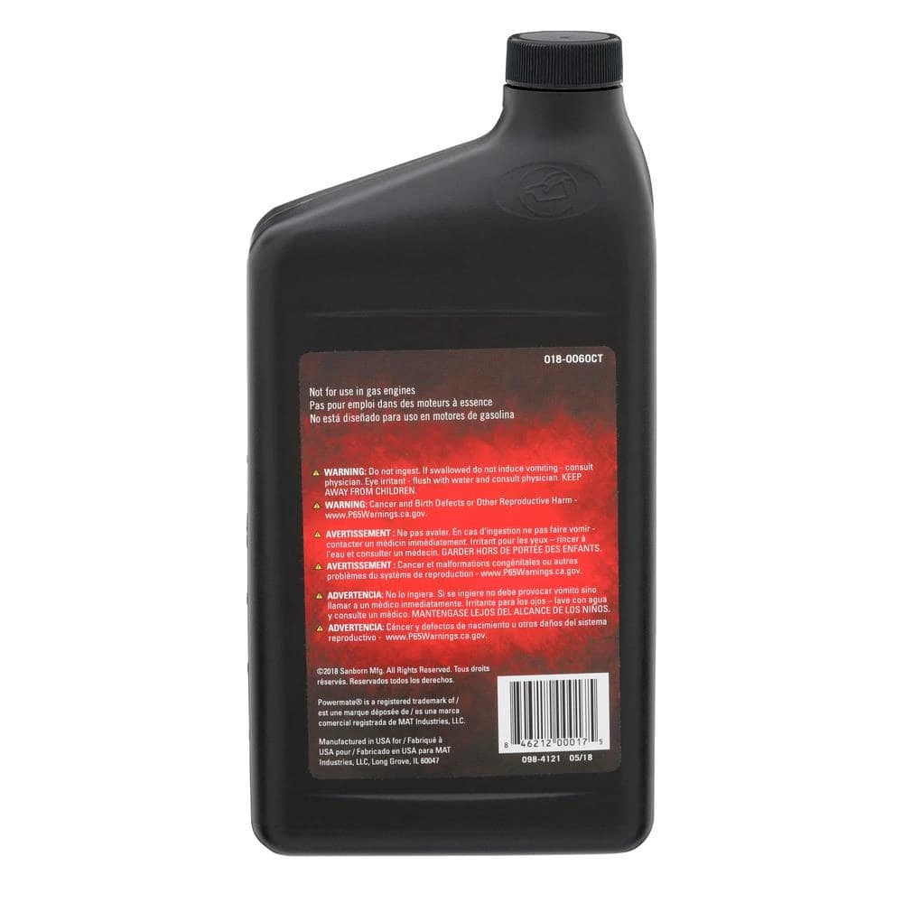 1 qt. Air Compressor Oil by Powermate - Image 3