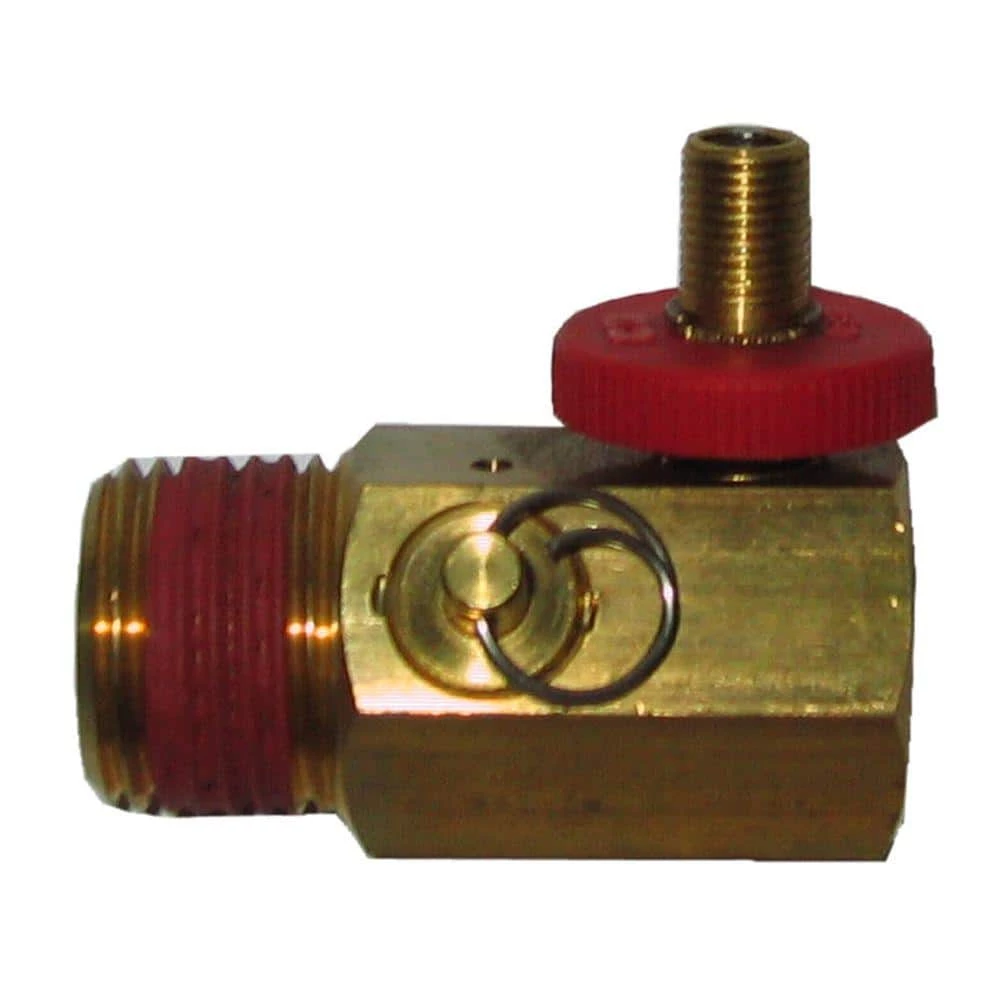 1/2 in. NPT Tank x 1/4 in. NPT Hose x 1/8 in. NPT Gauge Brass Air Tank Manifold by Powermate