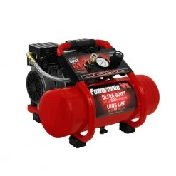 2 Gal. 125 PSI 1 HP Ultra Quiet Oil Free Electric Air Compressor by Powermate