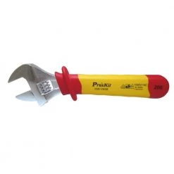 8 in. VDE 1000-Volt Insulated Adjustable Wrench by Pro'sKit