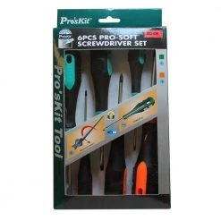 Pro-Soft Phillips and Flat Screwdriver Set (6-Piece) by Pro'sKit
