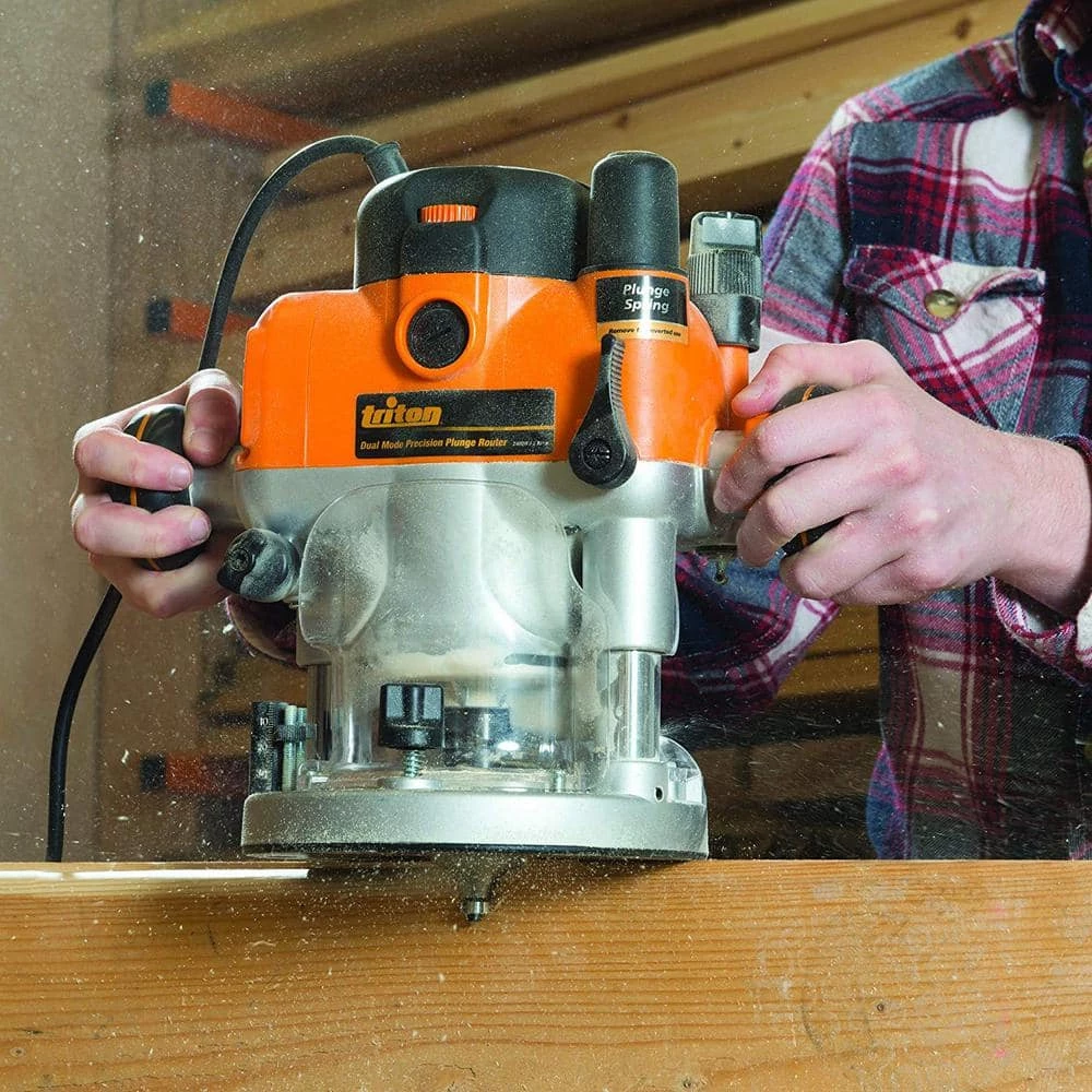 110-Volt 3.25 HP Precision Dual Mode Router with Plunge by Triton - Image 7