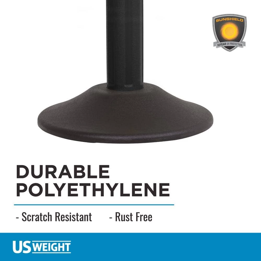 US Weight ChainBoss Stanchions with 10 ft. of Yellow Plastic Chain and Solar Yellow Lights - Weighted Base by USW - Image 5