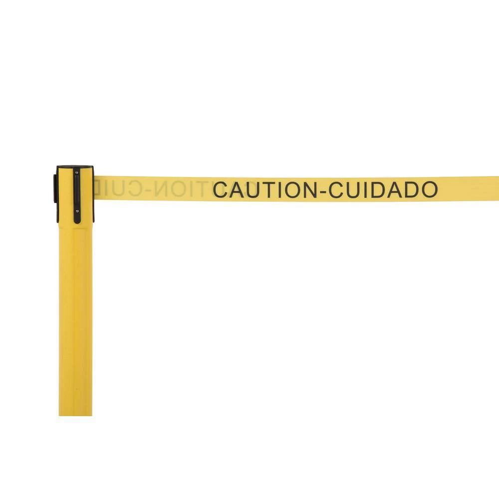 US Weight Sentinel Yellow Stanchion with 6.5 ft. Caution Retractable Belt (2-Pack) by USW - Image 2