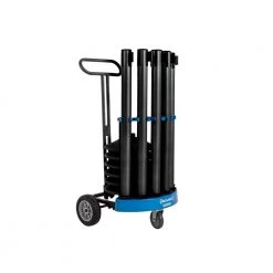 6 Black Steel US Weight Rover Stanchion Cart Kit- Stanchions and Cart by USW